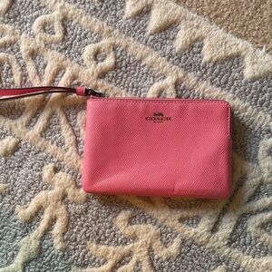 Coach Pink Wristlet Clutch